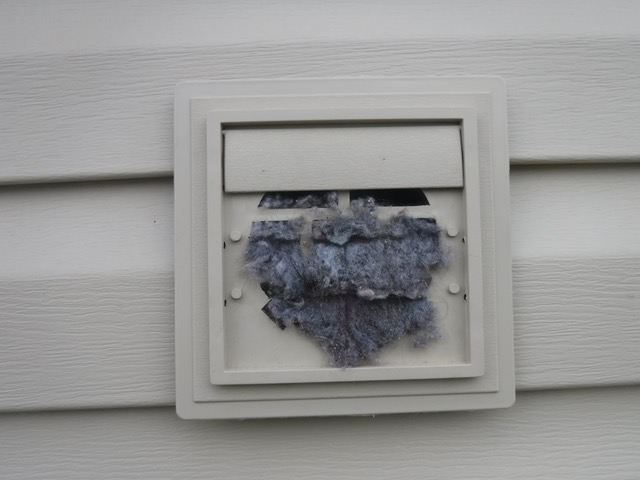 Dryer Vent Cleaning & Repair - Before Image